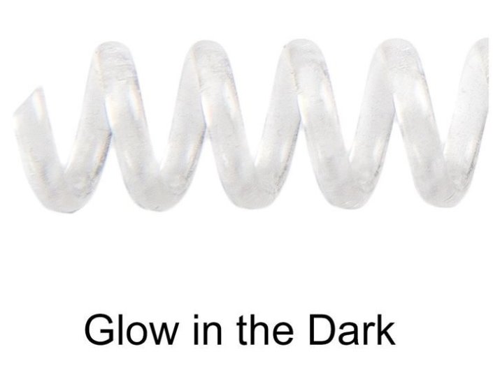 A4 Coils Spiral Coils GLOW IN THE DARK 3:1 20mm Pkt.20 - Click Image to Close