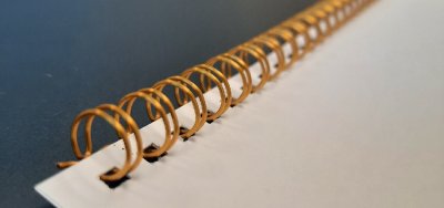 Gold 8mm Wires for Studio Binding Machine Pkt.100