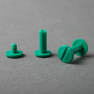 Plastic binding screws Green 50 pcs