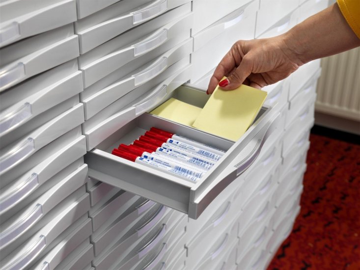 Jalema+ Stacking cassette with two half-height drawers - Click Image to Close