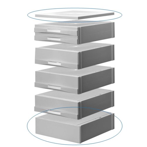 Jalema+ set of 1 bottom + 1 top plate