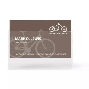 Adhesive business card pocket Long side open 60x95mm Pkt.50