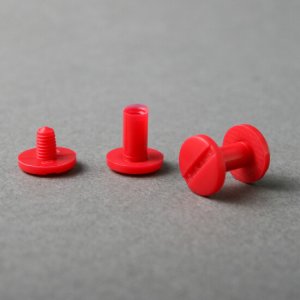 Plastic binding screws Red 50 pcs