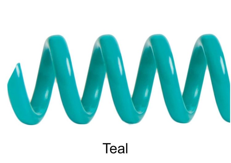 A4 Coils Spiral Coils TEAL 3:1 20mm Pkt.20 - Click Image to Close