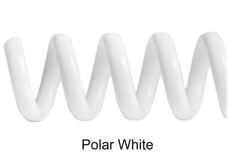 A4 Coils Spiral Coils WHITE 3:1 10mm Pkt.20
