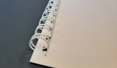 White 8mm Wires for Studio Binding Machine Pkt.100