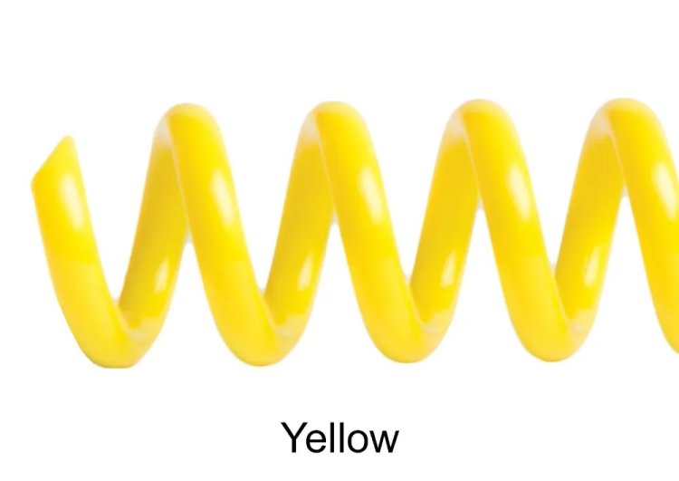 A4 Coils Spiral Coils YELLOW 3:1 20mm Pkt.20 - Click Image to Close